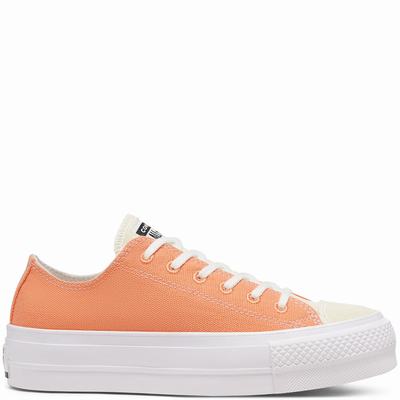 Converse Renew Cotton Platform Chuck Taylor All Star - Naisten Tennarit - Oranssi/Valkoinen